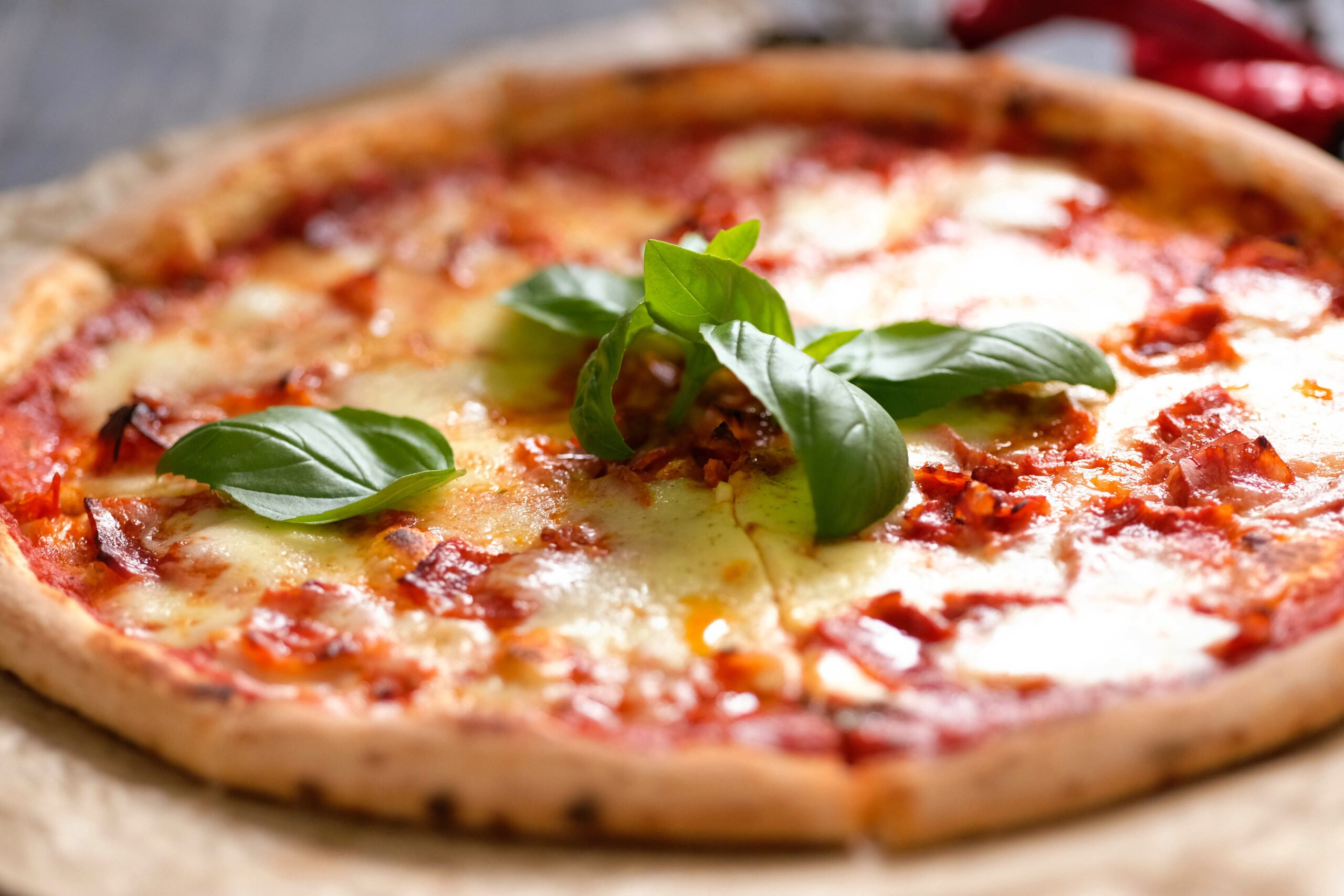 Pizza Food. Delicious pizza on the table
