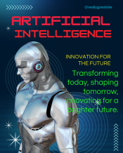 Blue Futuristic Artificial Intelligence Instagram Post Blue Futuristic Artificial Intelligence Instagram Post